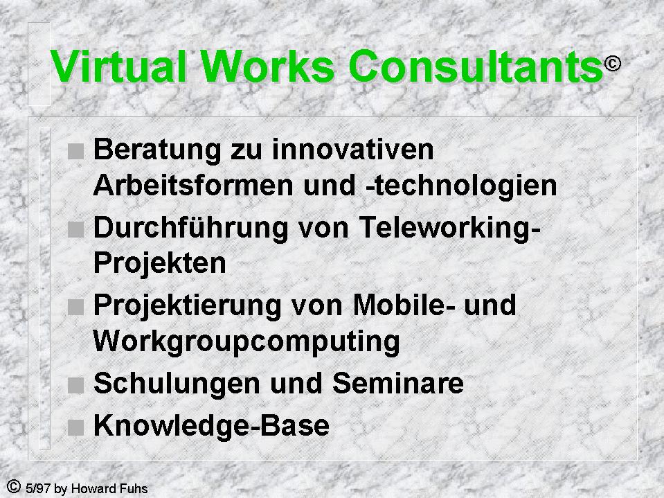 Pr&auml;sentation Teleworking Folie 2